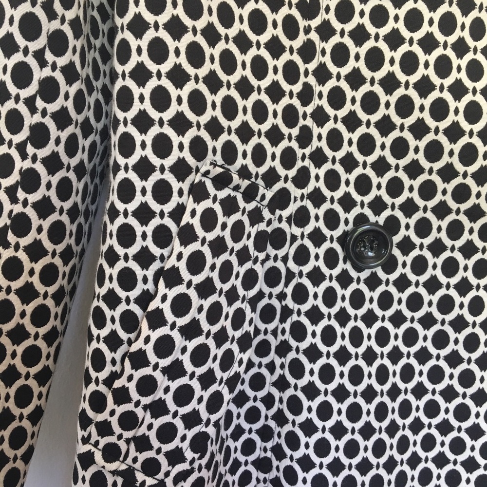 Double-Breasted trench coat | polka dots | lapel - Picture 3 of 8